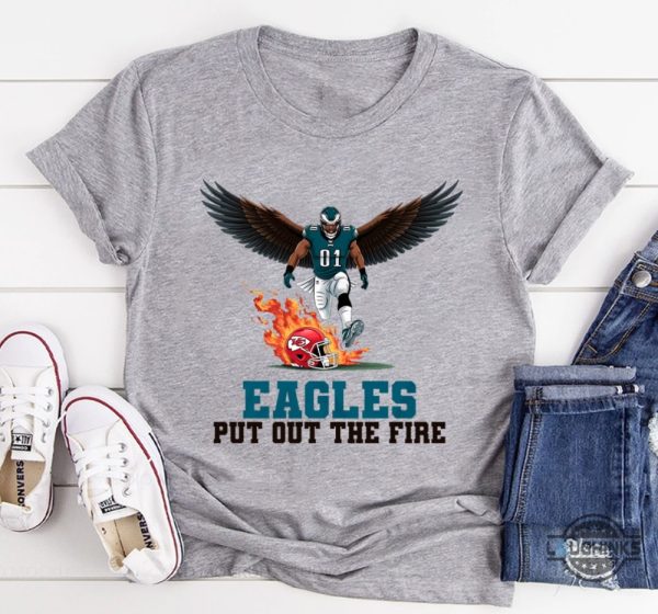 eagles put out the fire football tee