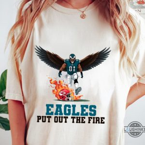 eagles put out the fire football tee