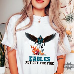 eagles put out the fire football tee