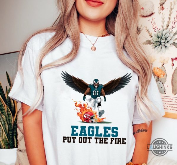 eagles put out the fire football tee