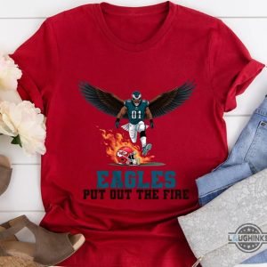 eagles put out the fire football tee