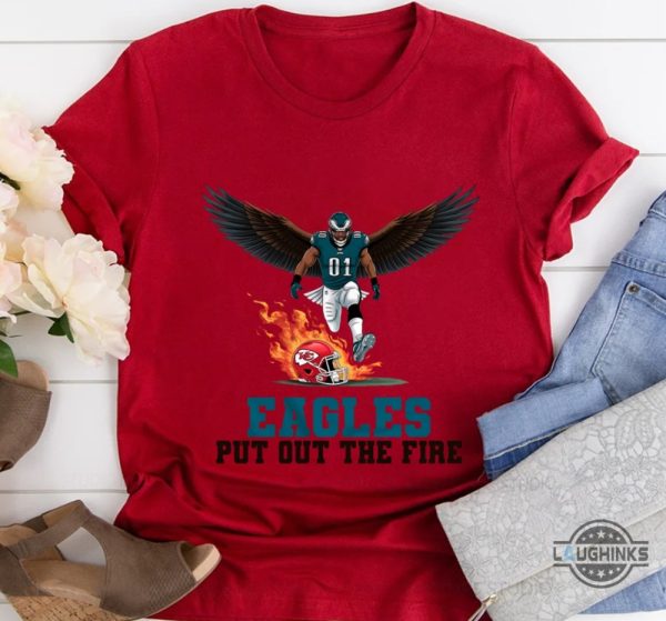 eagles put out the fire football tee