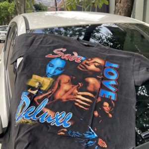 90s sade graphic tee love deluxe kiss of life reprinted shirt