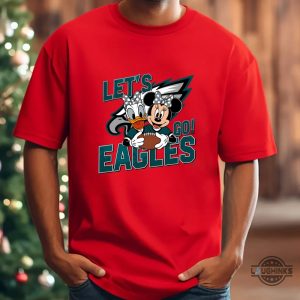 lets go eagles donald and minnie shirt