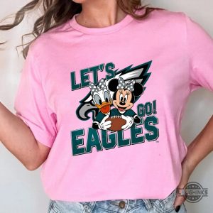 lets go eagles donald and minnie shirt