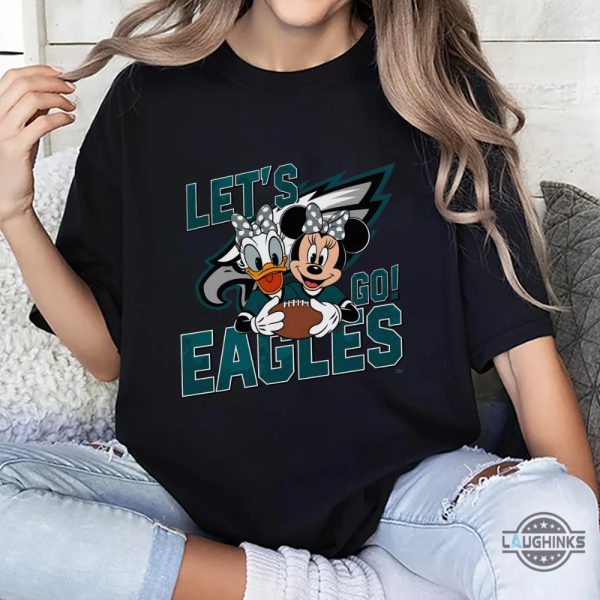 lets go eagles donald and minnie shirt