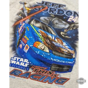 1999 jeff gordon nascar star wars episode 1 graphic tee shirt replica