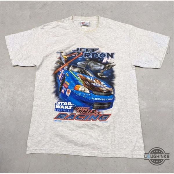 1999 jeff gordon nascar star wars episode 1 graphic tee shirt replica