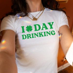 i love day drinking st patricks day baby tee