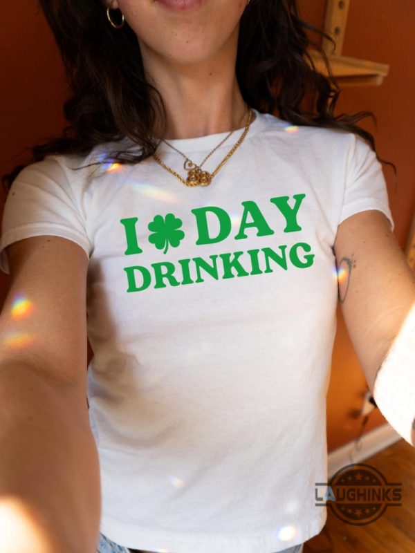 i love day drinking st patricks day baby tee