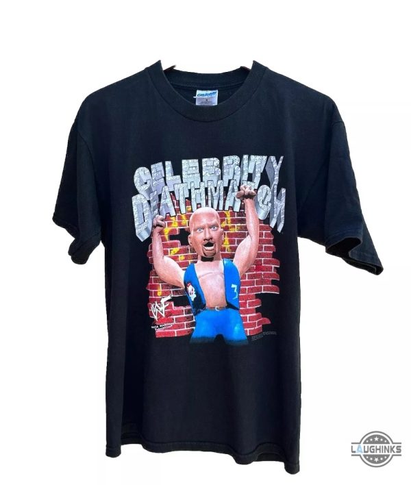 reprinted 1998 steve austin stone cold death match shirt