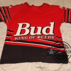 nascar graphic tee replica dale earnhardt jr bud king of beers aop 1999 shirt