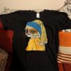 Funny Cat Vermeer Woman Shirt trendingnowe 1