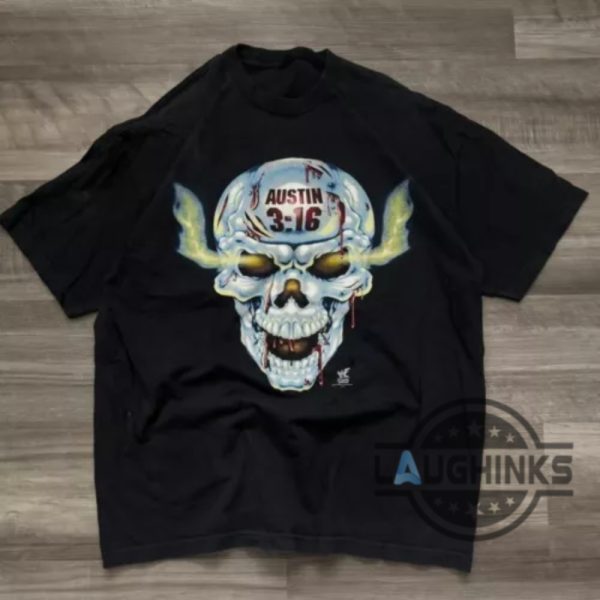 reprinted stone cold steve austin 1998 wwe shirt