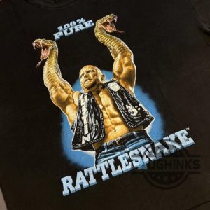 reprinted wwf stone cold steve austin rattlesnake shirt