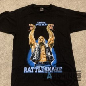 reprinted wwf stone cold steve austin rattlesnake shirt