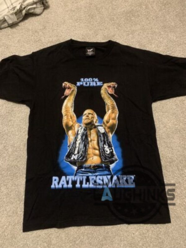 reprinted wwf stone cold steve austin rattlesnake shirt