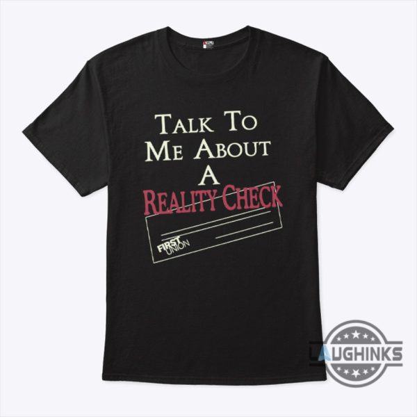 white lotus season 3 talk to me about a reality check shirt