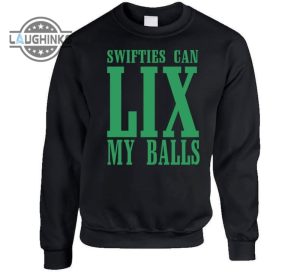cj gardner johnson shirt at parade swifties can lix my balls