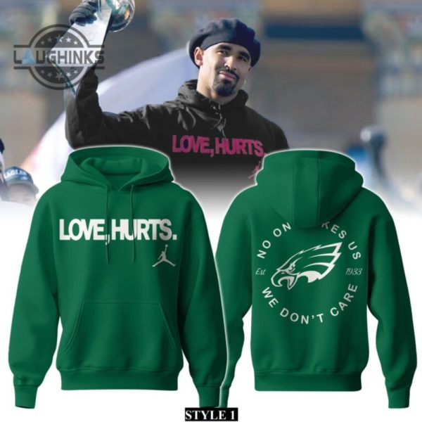 jalen hurts love hurts shirt eagles