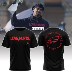 jalen hurts love hurts shirt eagles