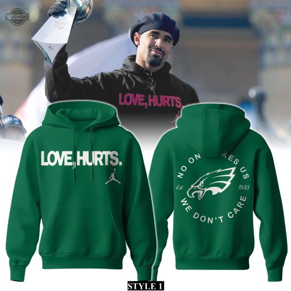 jalen hurts love hurts shirt eagles