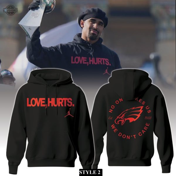 jalen hurts love hurts shirt eagles