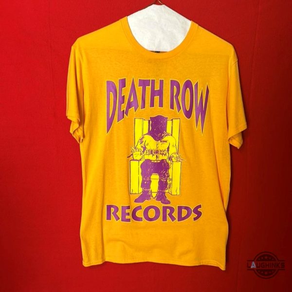 purple and yellow death row records shirt