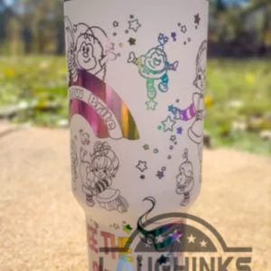 rainbow brite 40oz engraved chroma tumbler cup