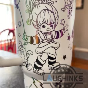 rainbow brite 40oz engraved chroma tumbler cup