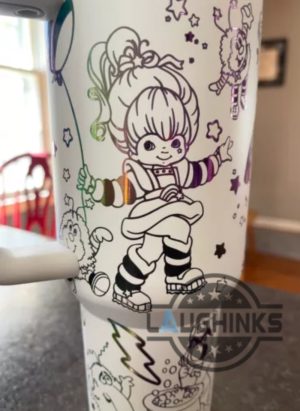 rainbow brite 40oz engraved chroma tumbler cup