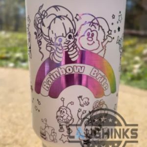 rainbow brite 40oz engraved chroma tumbler cup