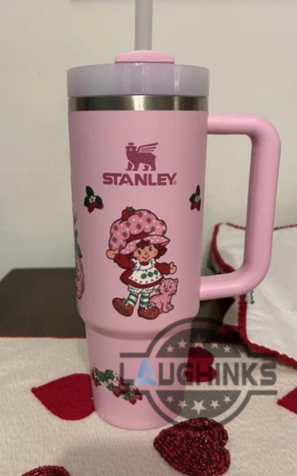 strawberry shortcake stanley tumbler 40oz dupe