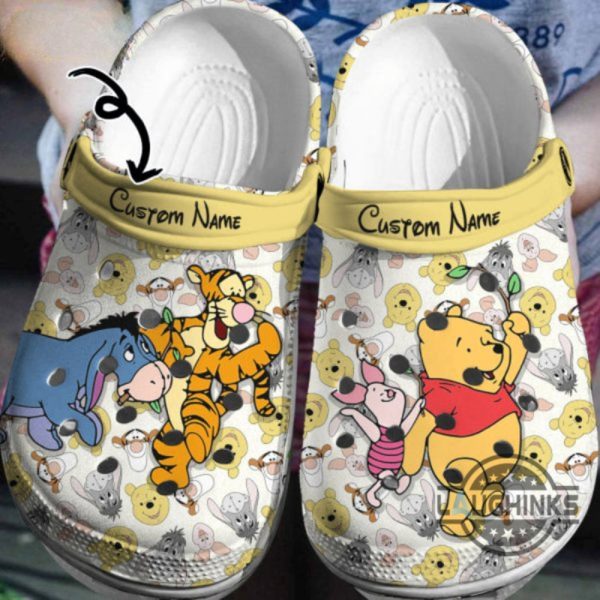 personalized winnie the pooh and friends crocs clog shoes