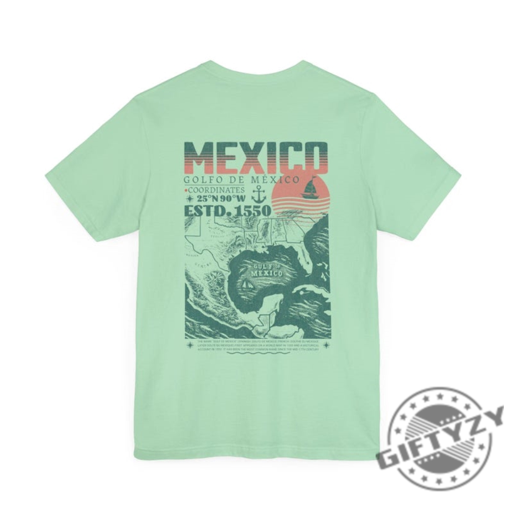 Golfo De México 1550 Retro Vintage Art Shirt 11 Golfo de México 1550 Retro Vintage Art Shirt