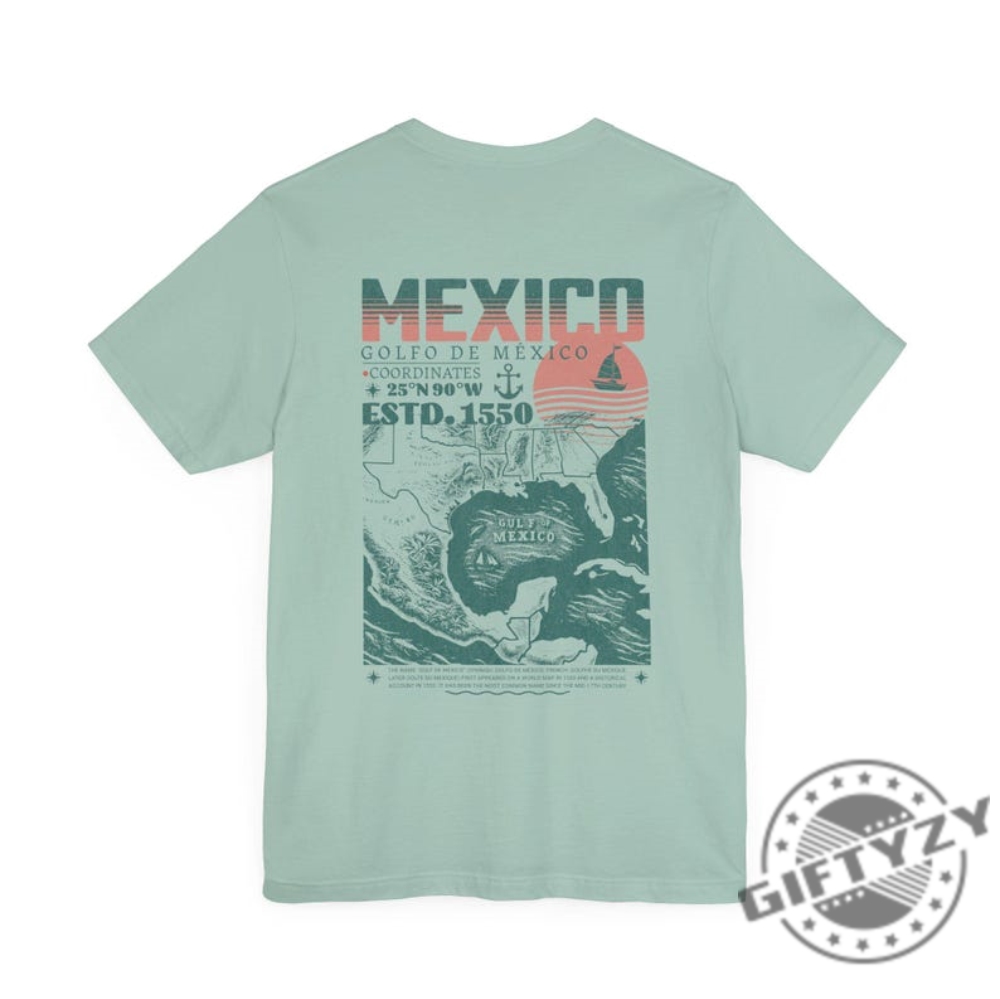 Golfo De México 1550 Retro Vintage Art Shirt 12 Golfo de México 1550 Retro Vintage Art Shirt