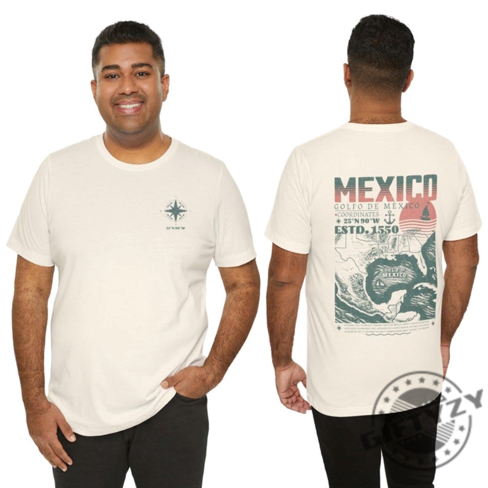 Golfo De México 1550 Retro Vintage Art Shirt 14 Golfo de México 1550 Retro Vintage Art Shirt