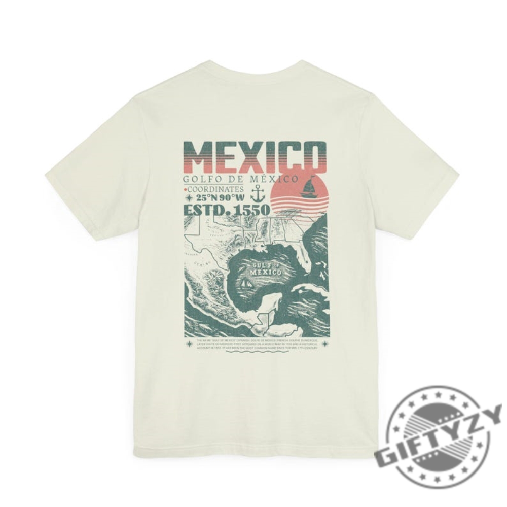 Golfo De México 1550 Retro Vintage Art Shirt 16 Golfo de México 1550 Retro Vintage Art Shirt