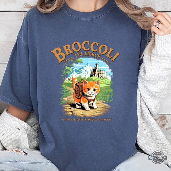 broccoli the fierce shirt official quest squad mascot