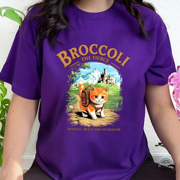 broccoli the fierce shirt official quest squad mascot