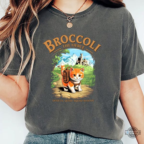 broccoli the fierce shirt official quest squad mascot