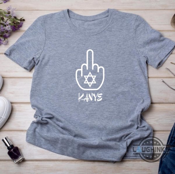 middle finger anti kanye west shirt