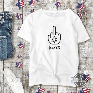 middle finger anti kanye west shirt