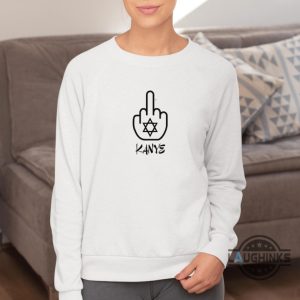 middle finger anti kanye west shirt