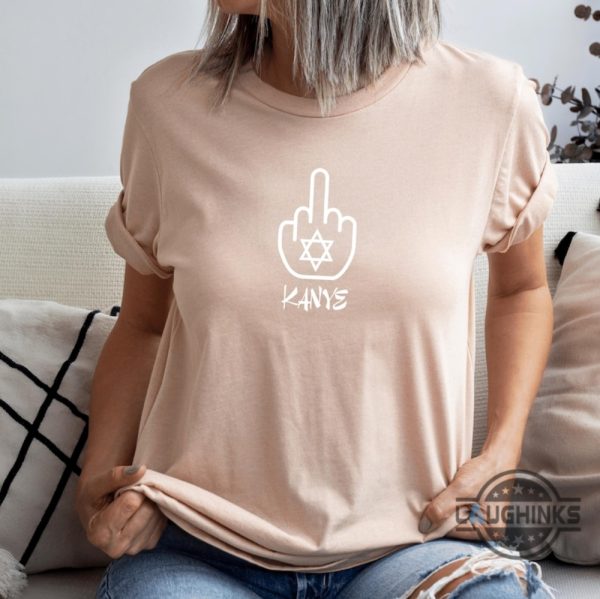 middle finger anti kanye west shirt