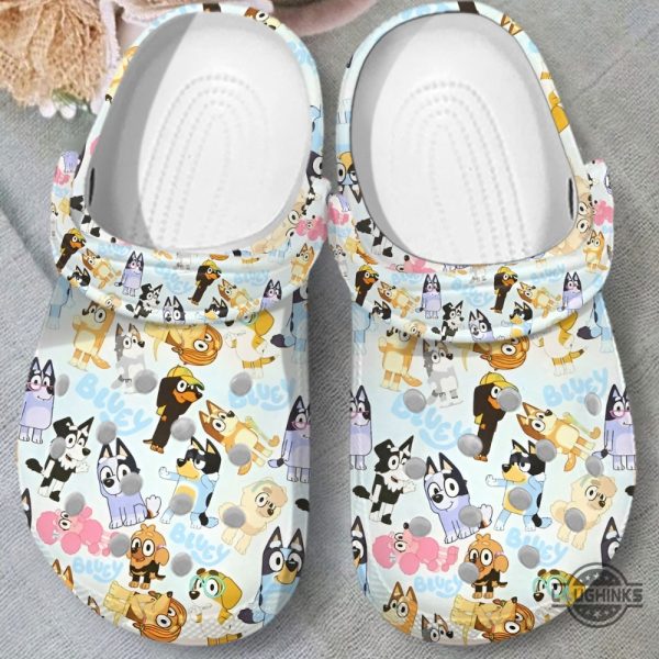 cute bluey and friends clogs water shoes adults