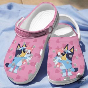 bluey pink clogs crocs shoes