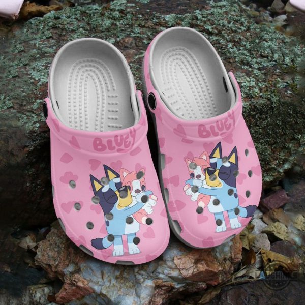 bluey pink clogs crocs shoes