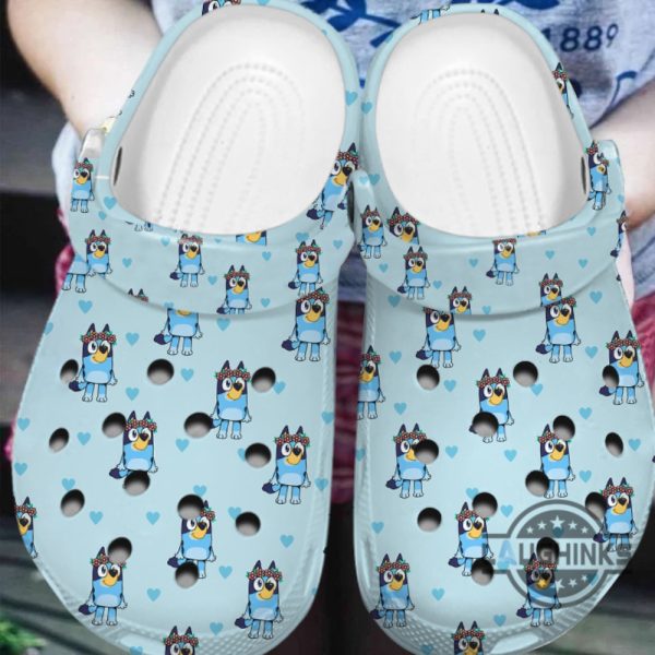 bluey heart crocs