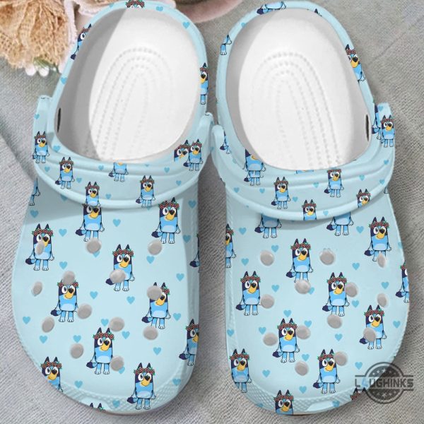 bluey heart crocs